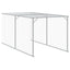 hønsehus med løbegård 110x405x110 cm galvaniseret stål antracit