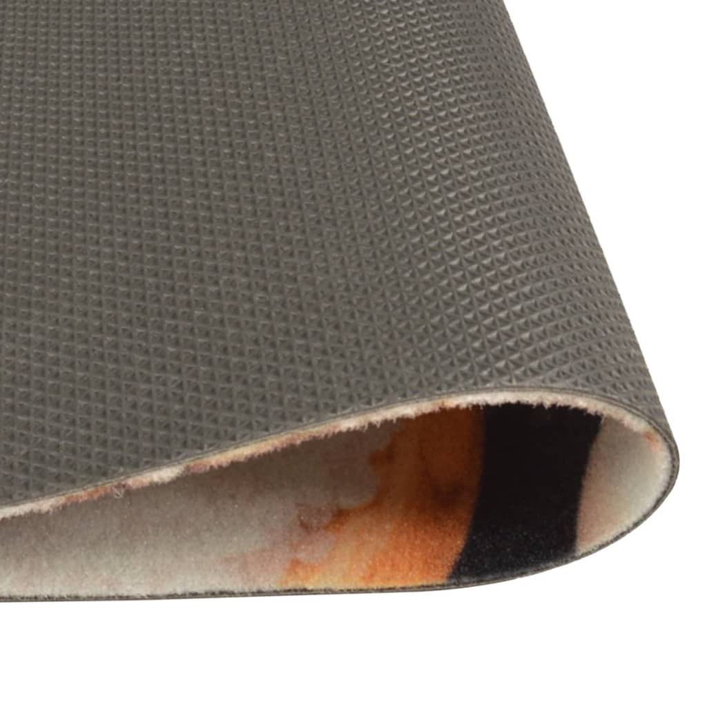 køkkentæppe 60x180 cm grøntsagsdesign vaskbart fløjl