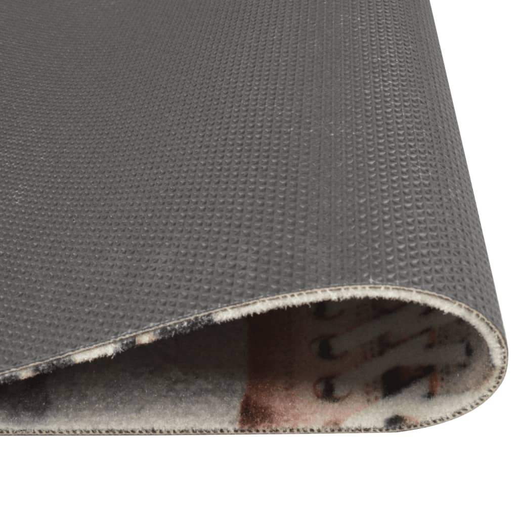 køkkentæppe 60x180 cm Shoezone-design vaskbart fløjl