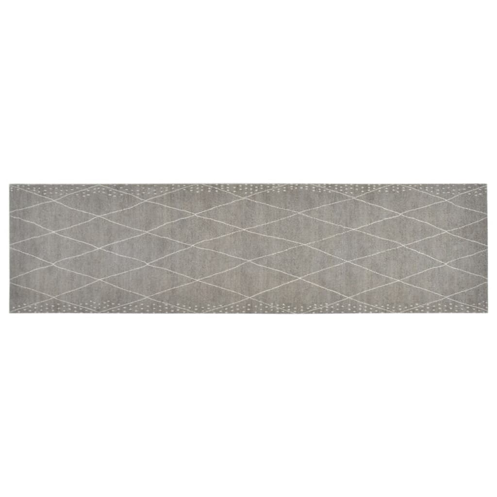 køkkentæppe 45x150 cm rombedesign vaskbart velour