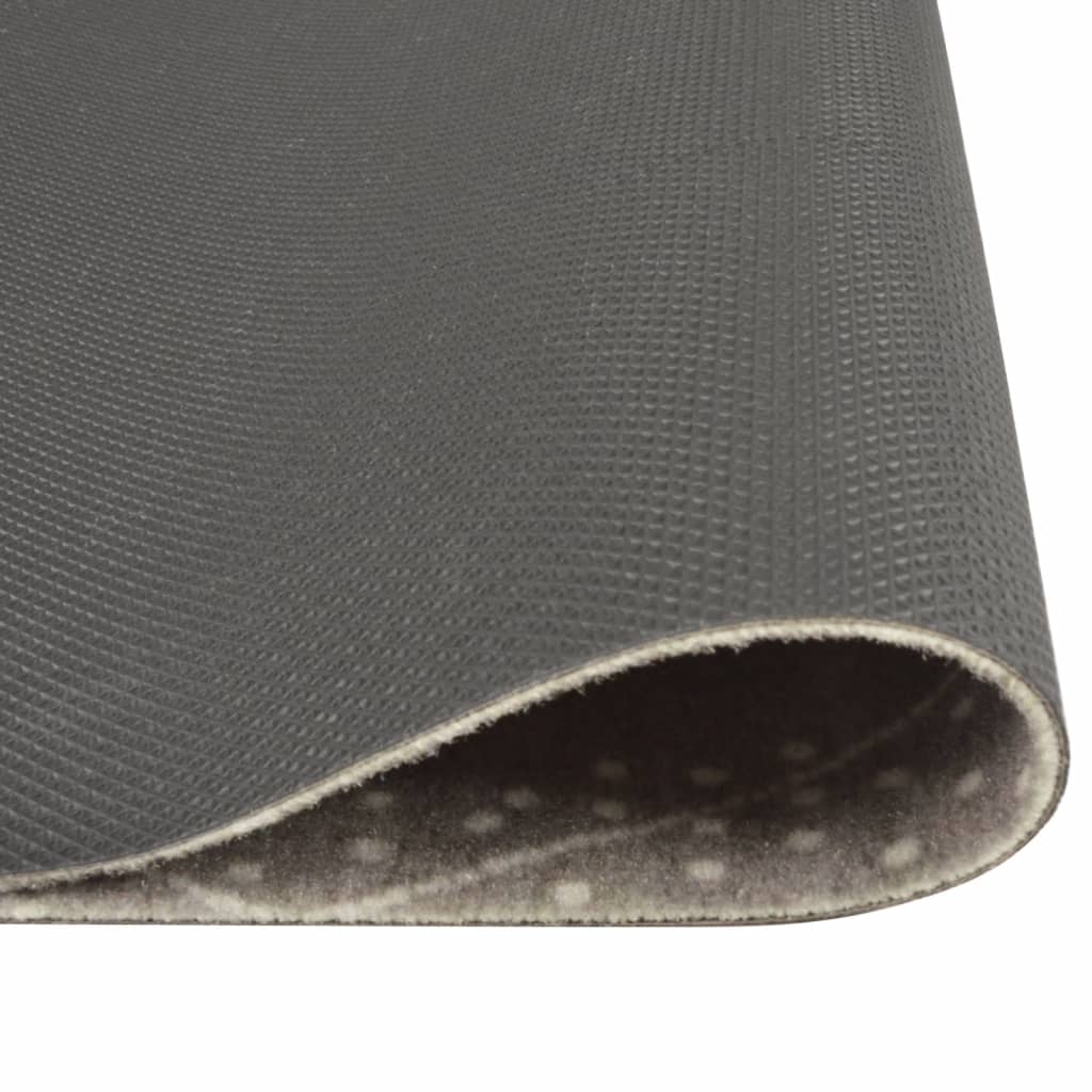 køkkentæppe 60x180 cm rombedesign vaskbart velour