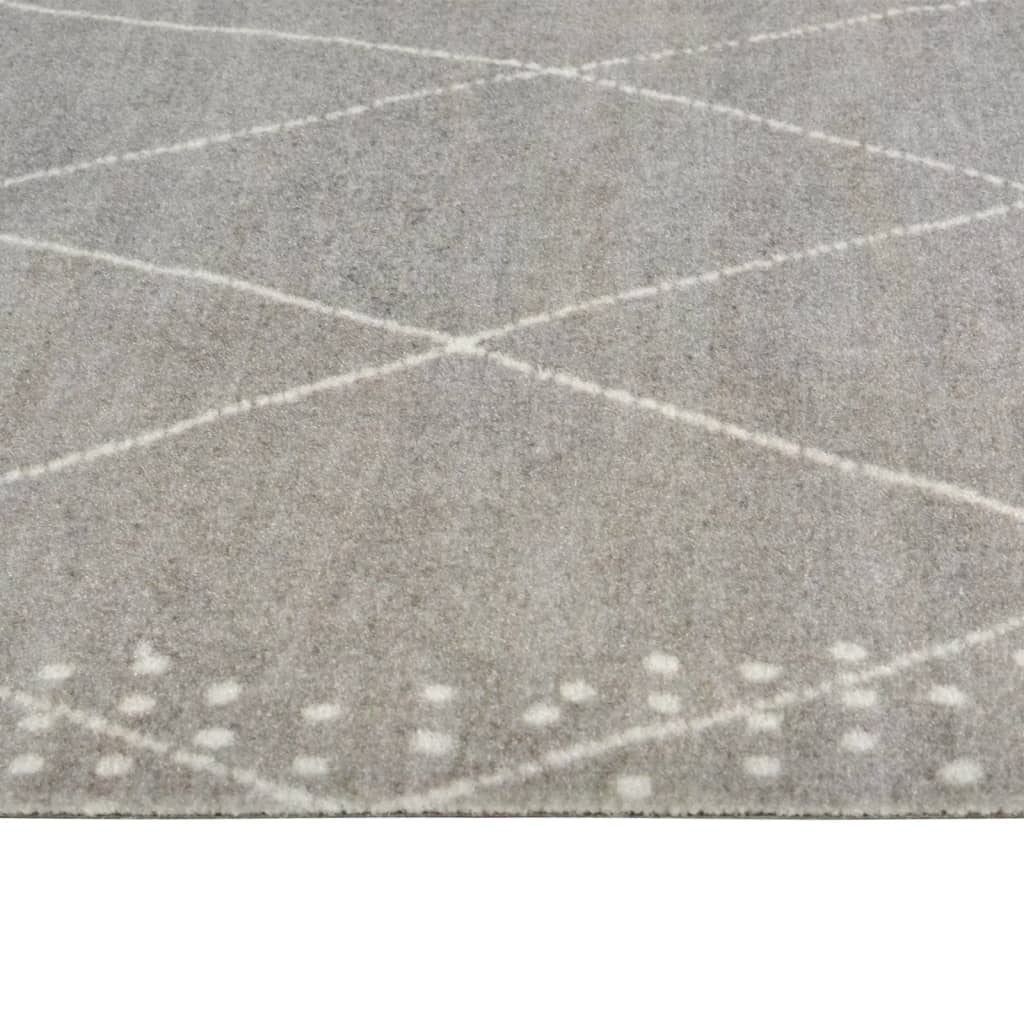 køkkentæppe 60x180 cm rombedesign vaskbart velour