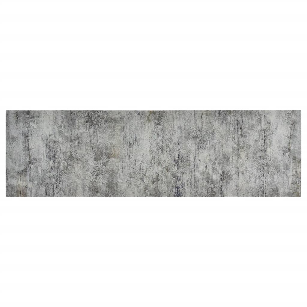køkkentæppe 60x180 cm betondesign vaskbart velour