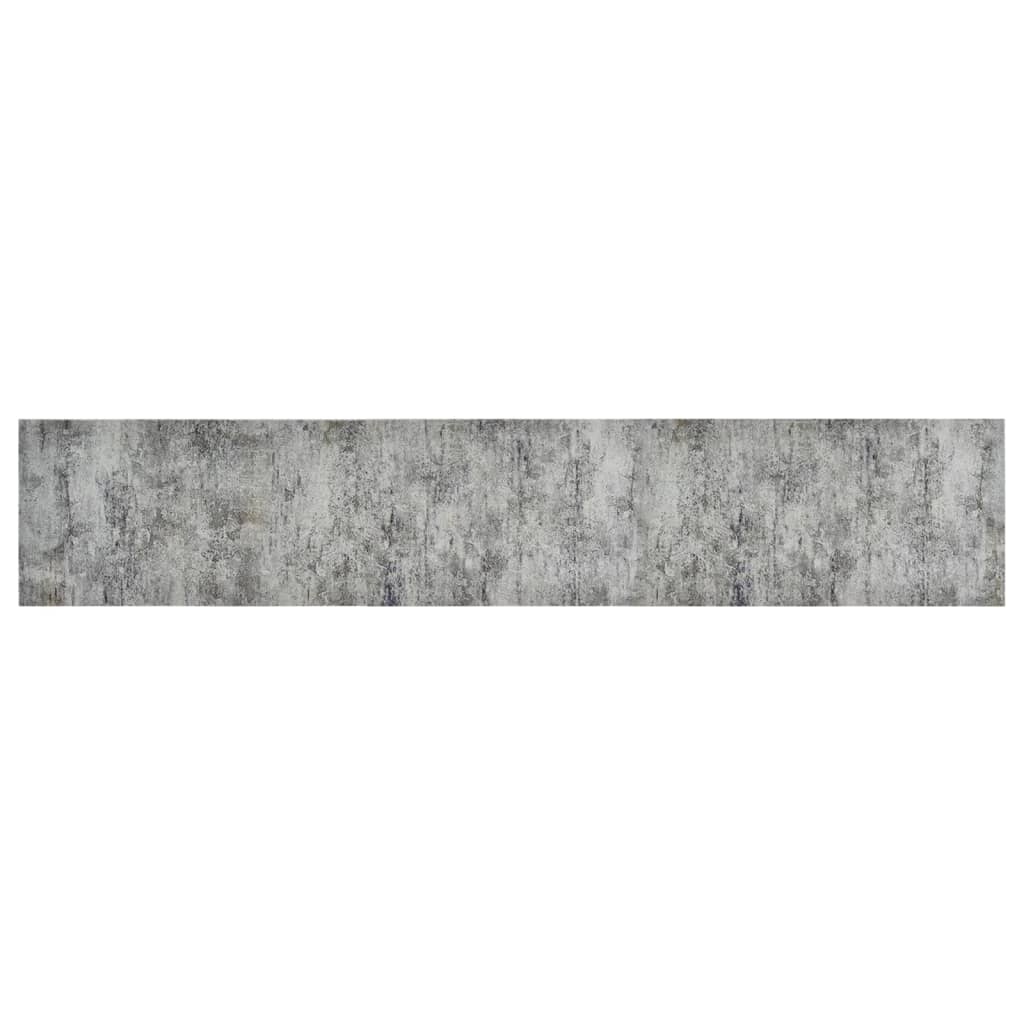 køkkentæppe 60x300 cm betondesign vaskbart velour