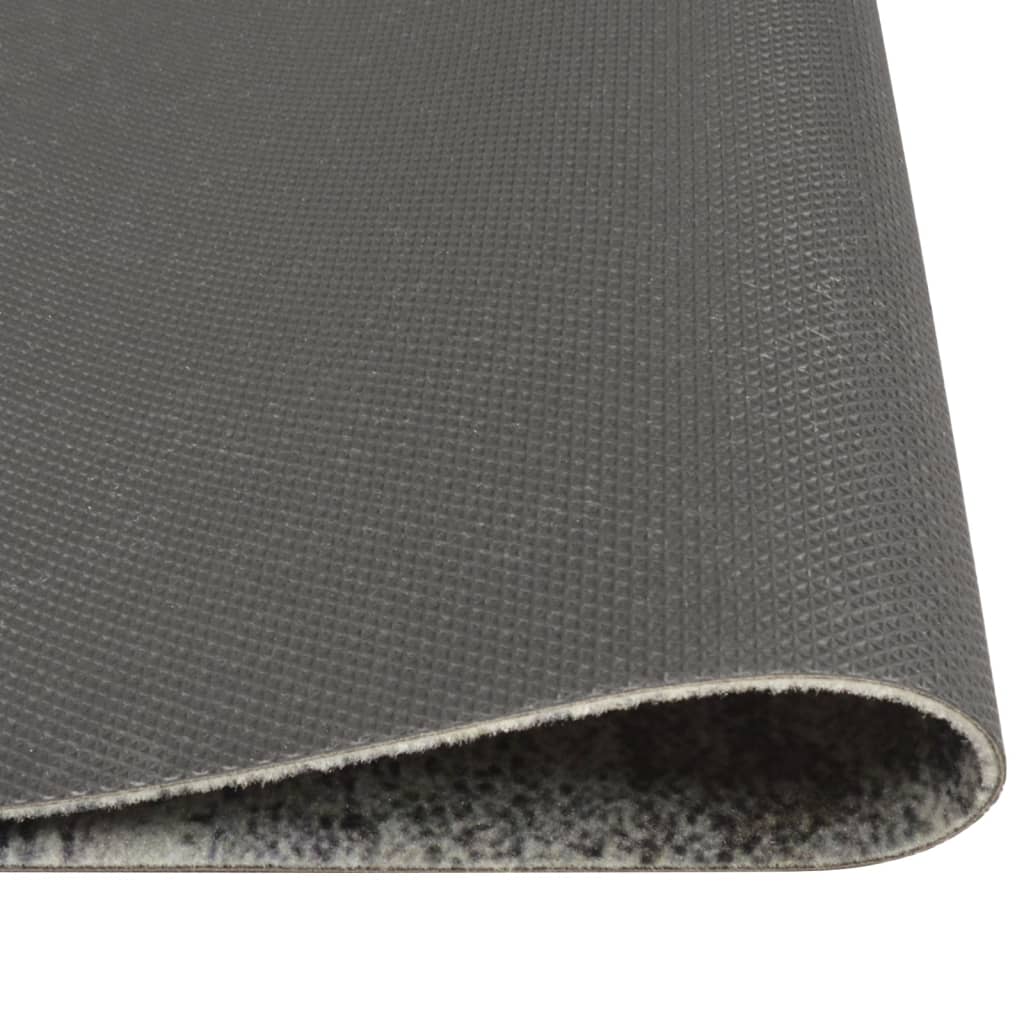 køkkentæppe 60x300 cm betondesign vaskbart velour