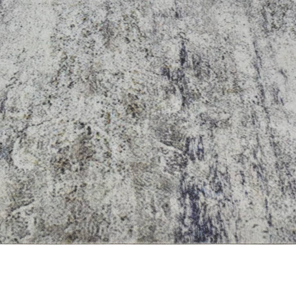 køkkentæppe 60x300 cm betondesign vaskbart velour