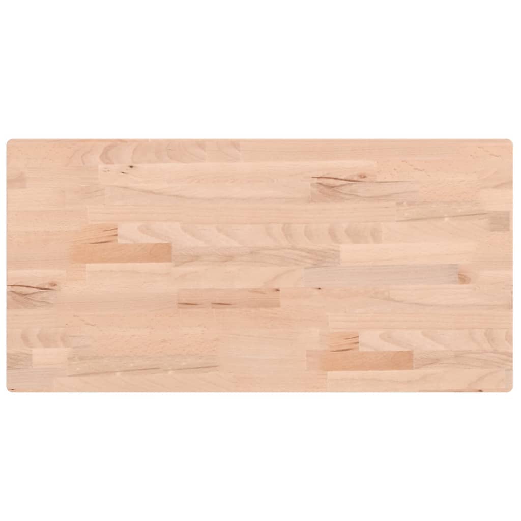bordplade til badeværelse 80x40x2,5 cm massivt bøgetræ