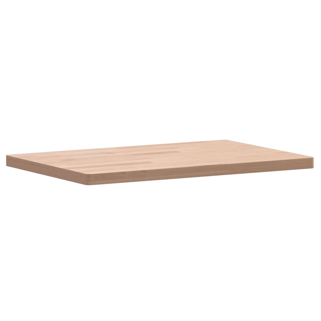 bordplade til badeværelse 60x40x2,5 cm massivt bøgetræ