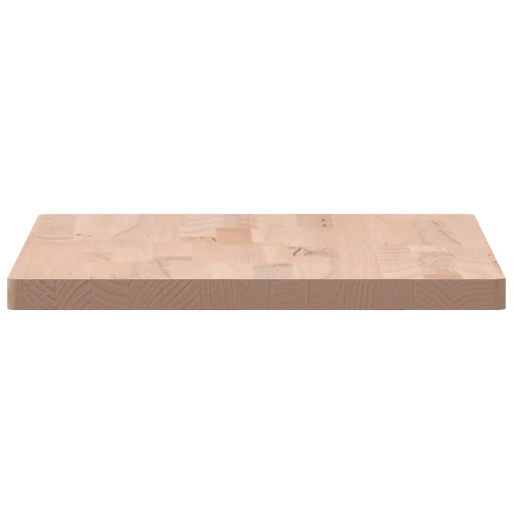 bordplade til badeværelse 60x40x2,5 cm massivt bøgetræ