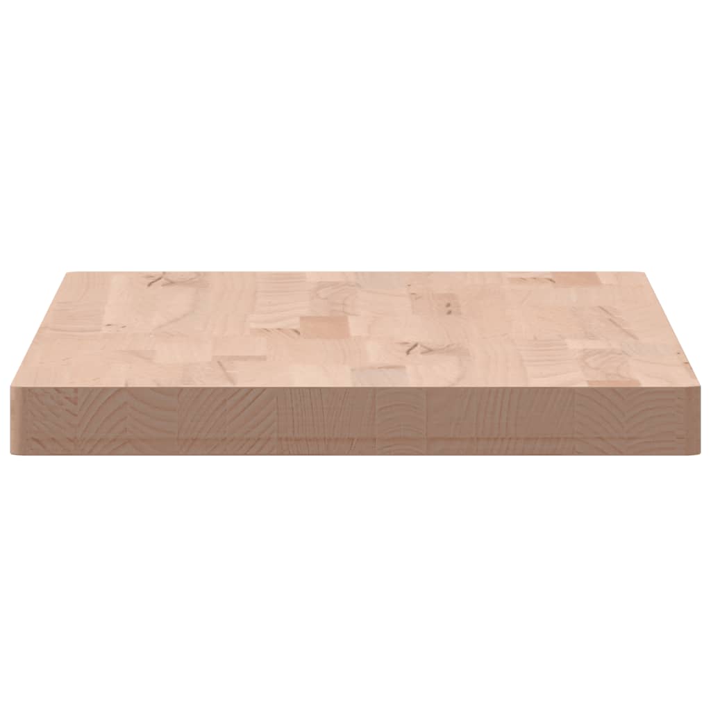 bordplade til badeværelse 100x50x4 cm massivt bøgetræ