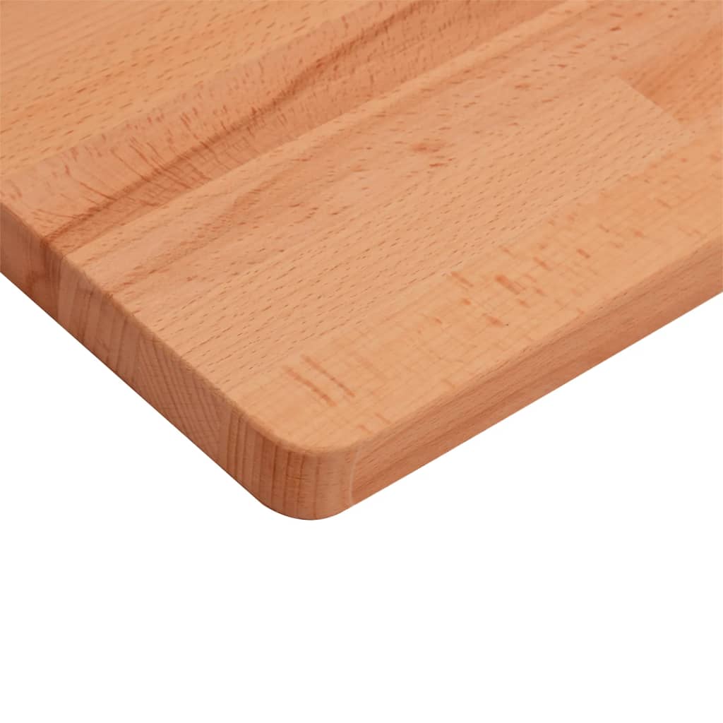 bordplade til badeværelse 80x40x1,5 cm ubehandlet massiv bøg