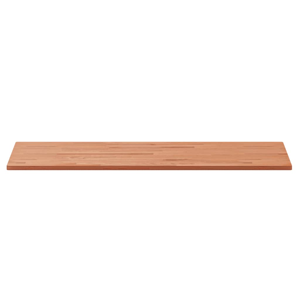bordplade til badeværelse 100x50x1,5 cm ubehandlet massiv bøg