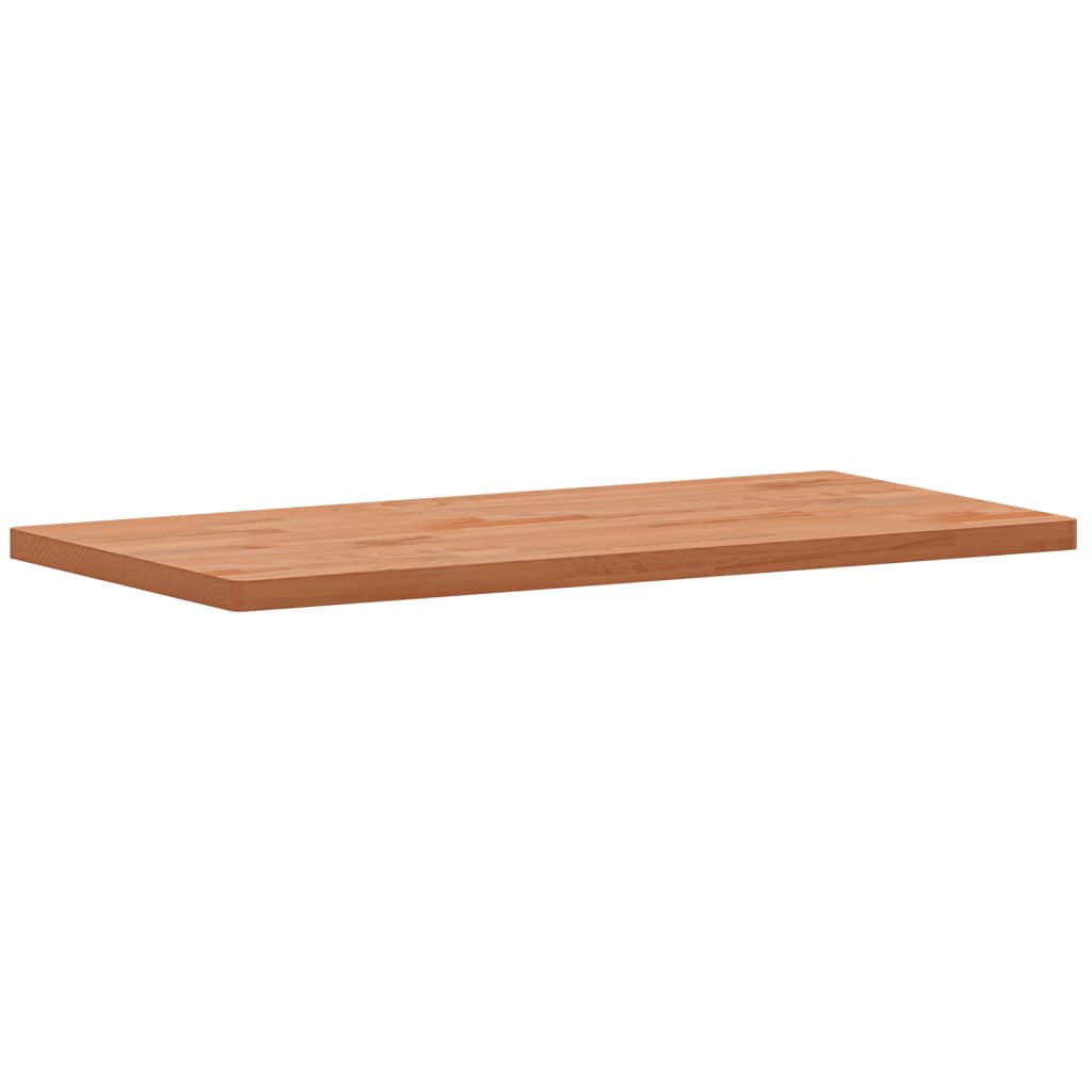 bordplade til badeværelse 80x40x2,5 cm massivt bøgetræ