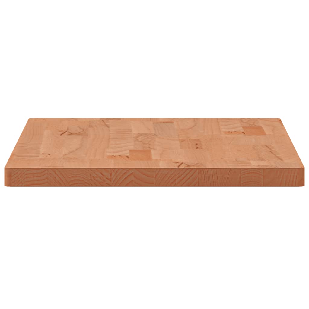 bordplade til badeværelse 80x40x2,5 cm massivt bøgetræ