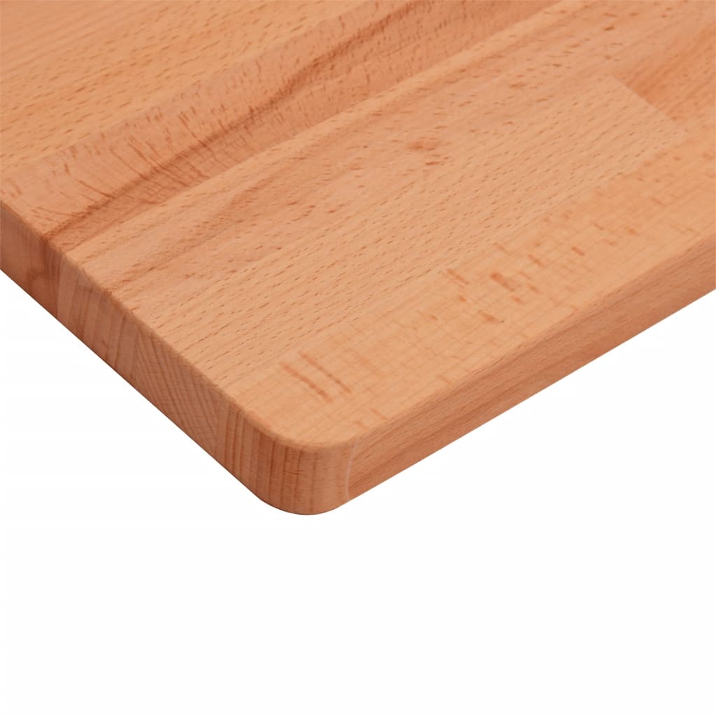 bordplade til badeværelse 80x40x2,5 cm massivt bøgetræ