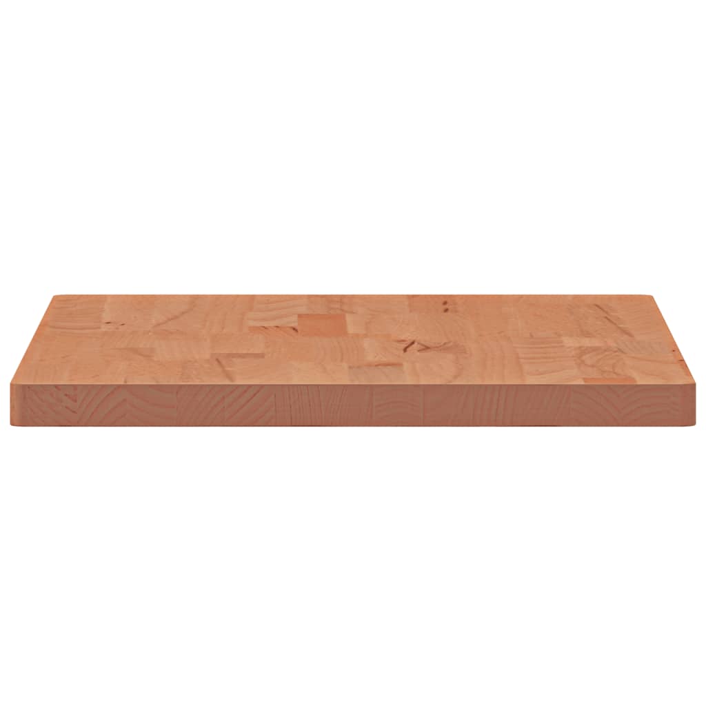 bordplade til badeværelse 60x40x2,5 cm massivt bøgetræ