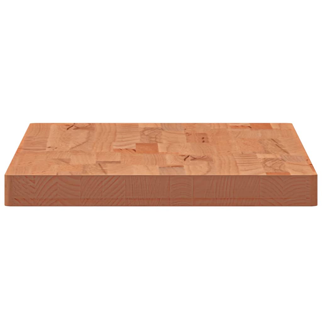 bordplade til badeværelse 100x50x4 cm massivt bøgetræ