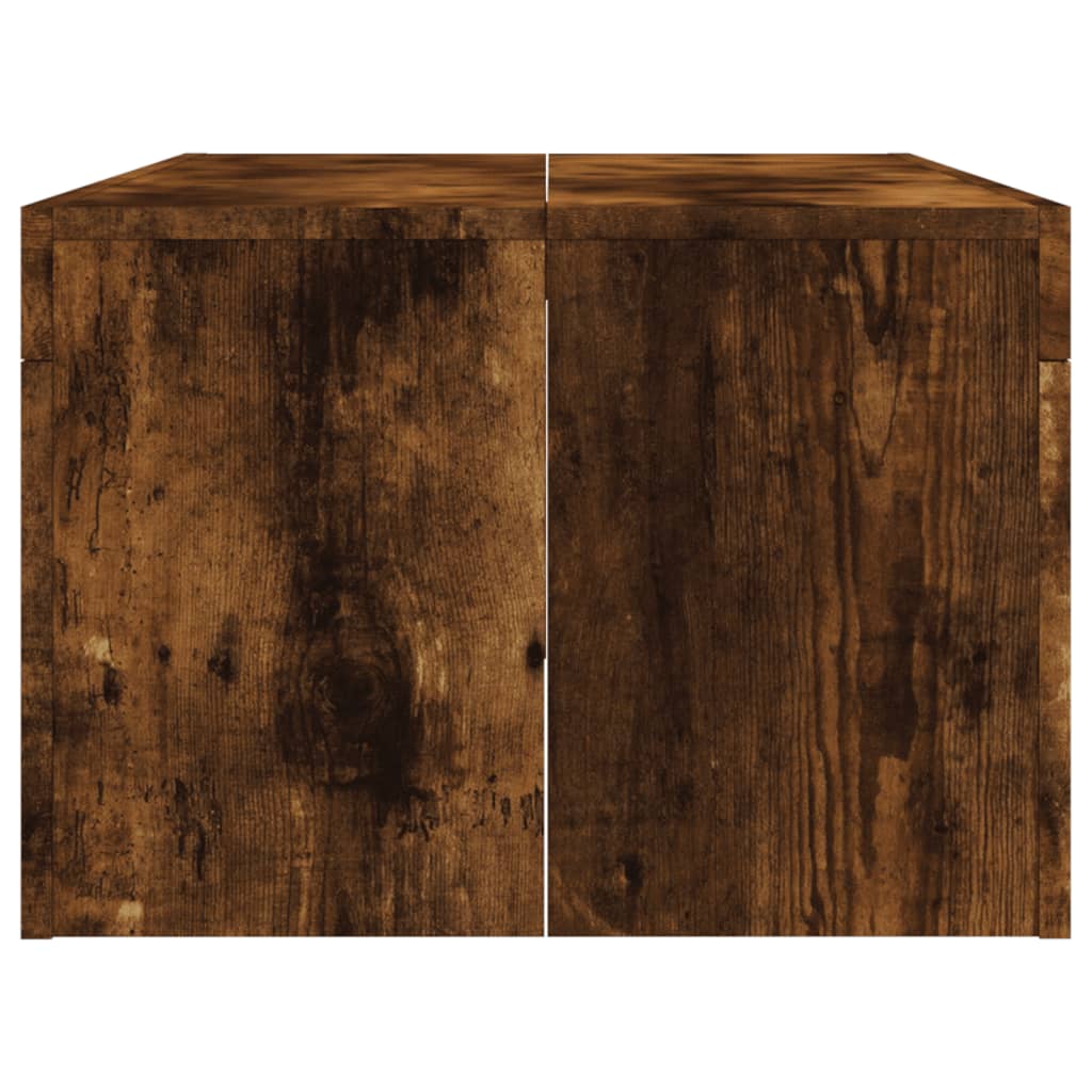 sofabord 102x50x36 cm konstrueret træ røget egetræsfarve