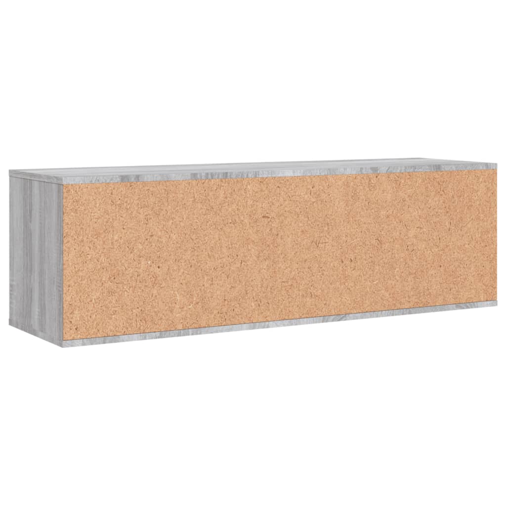 tv-bord 120x34x37 cm konstrueret træ grå sonoma-eg