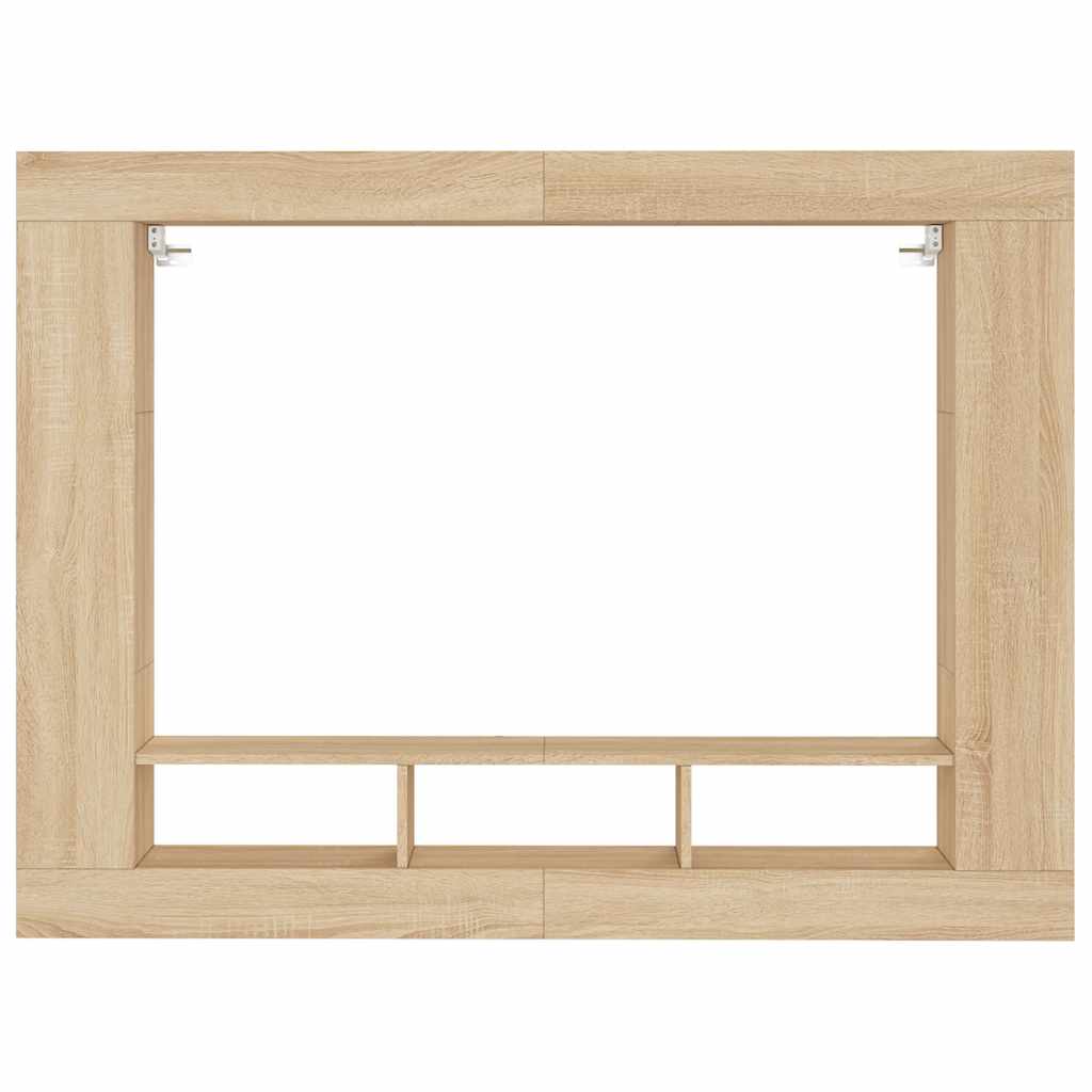 tv-møbel 152x22x113 cm konstrueret træ sonoma-eg