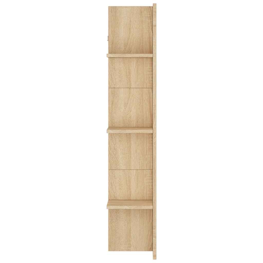 tv-møbel 152x22x113 cm konstrueret træ sonoma-eg