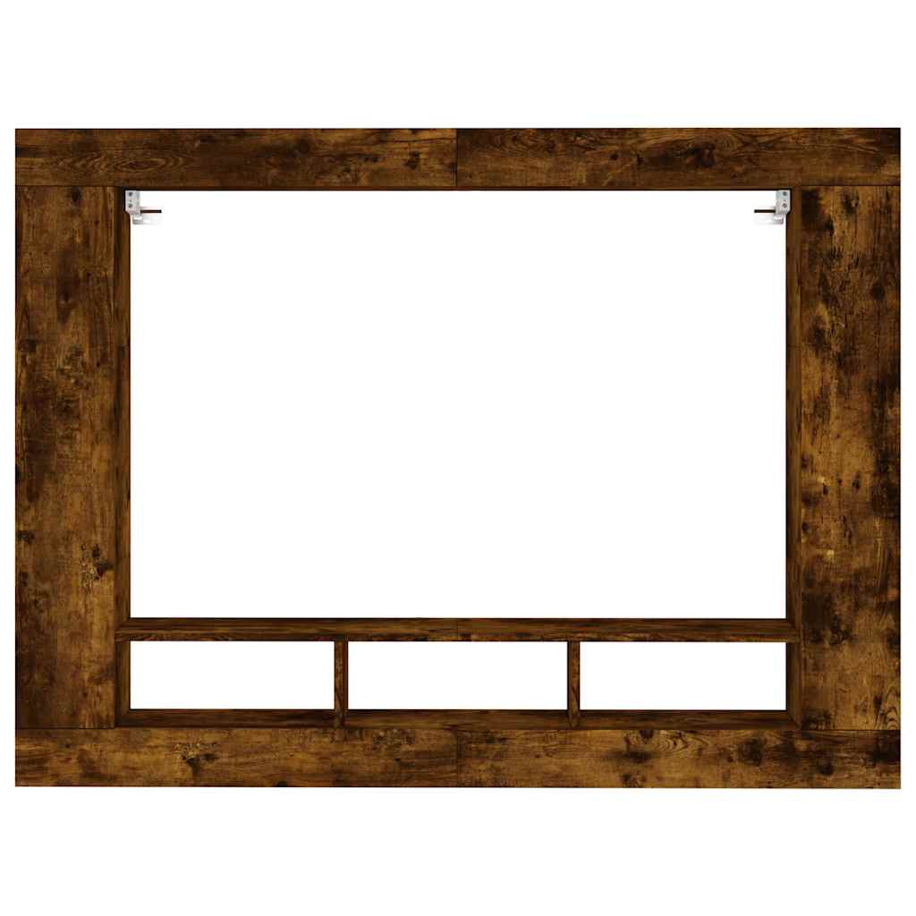 tv-møbel 152x22x113 cm konstrueret træ røget sonoma-eg