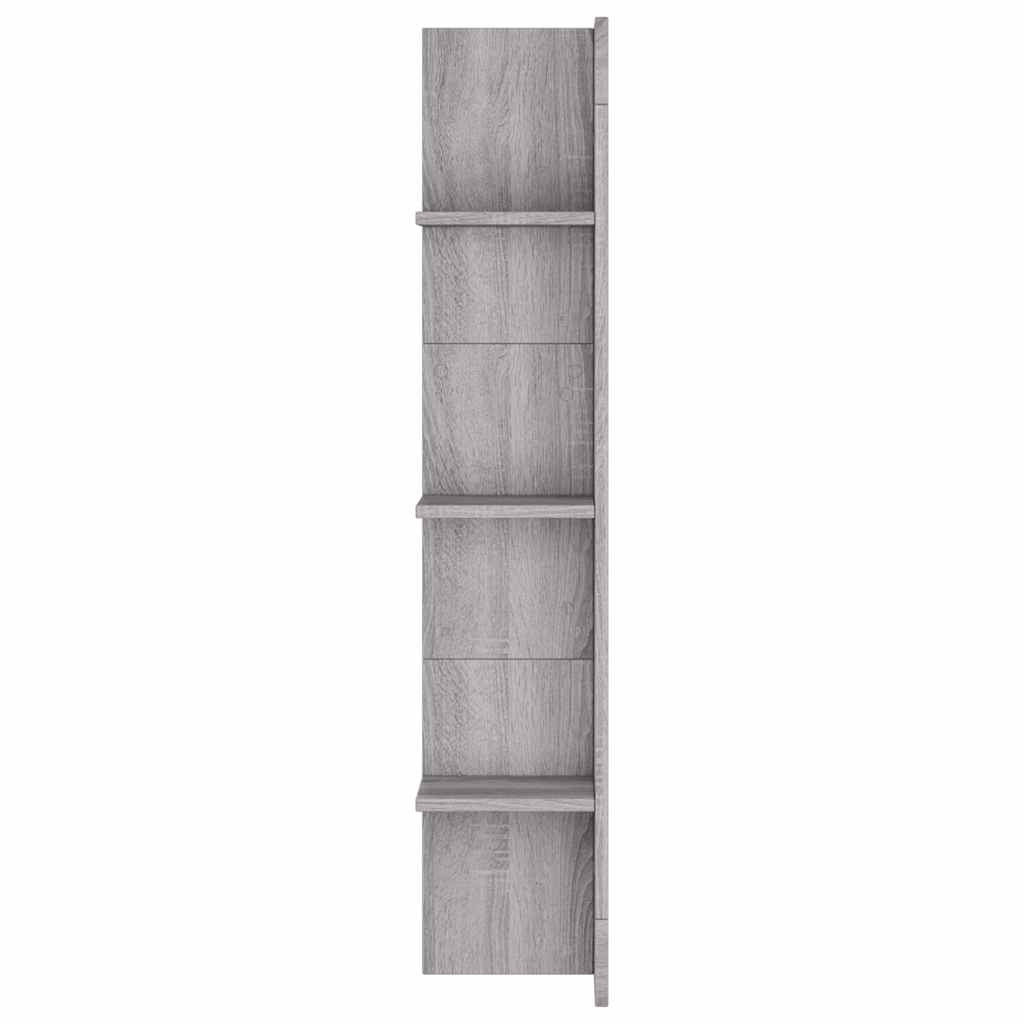 tv-møbel 152x22x113 cm konstrueret træ grå sonoma-eg