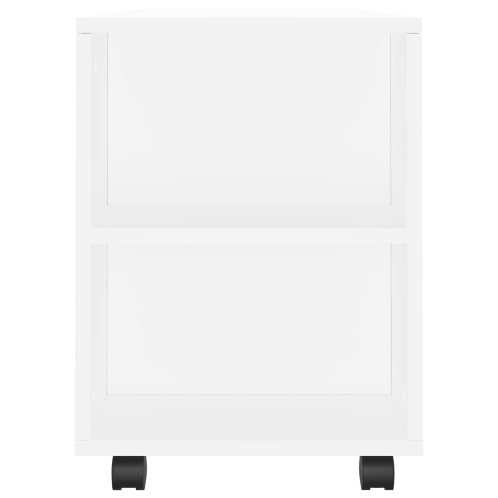 tv-bord 102x34,5x43 cm konstrueret træ hvid