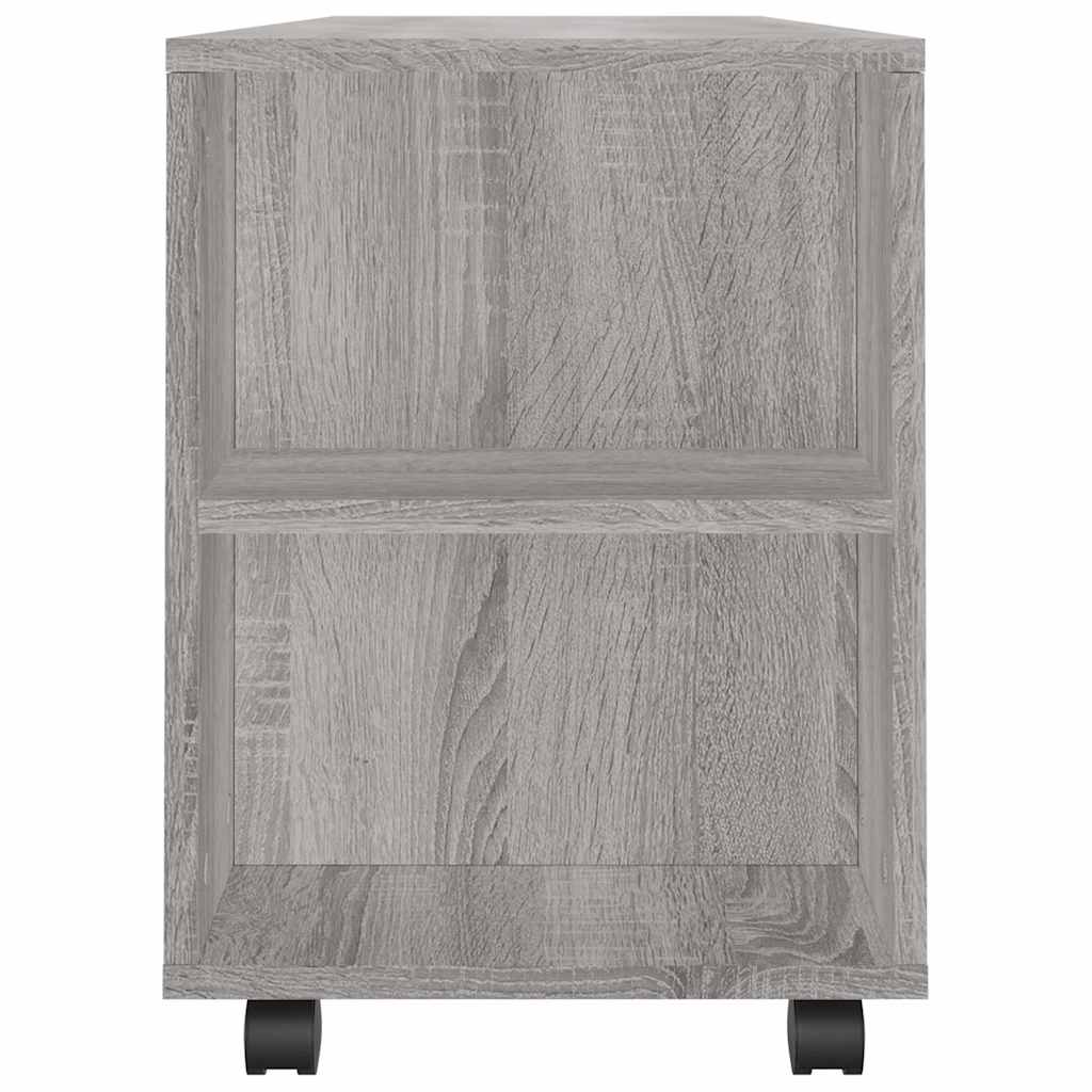tv-bord 102x34,5x43 cm konstrueret træ grå sonoma-eg