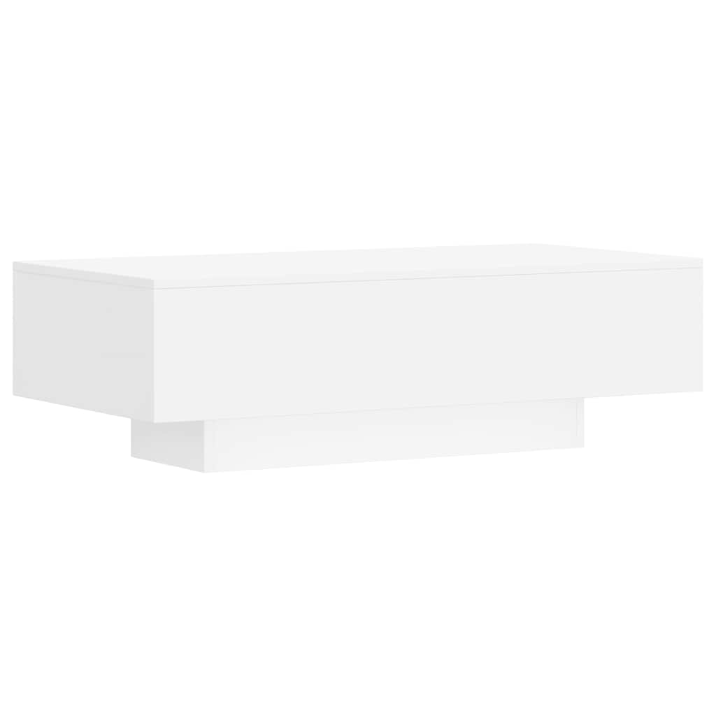 sofabord 100x49,5x31 cm konstrueret træ hvid