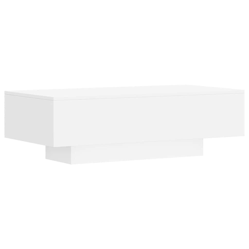 sofabord 100x49,5x31 cm konstrueret træ hvid