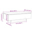sofabord 100x49,5x31 cm konstrueret træ hvid