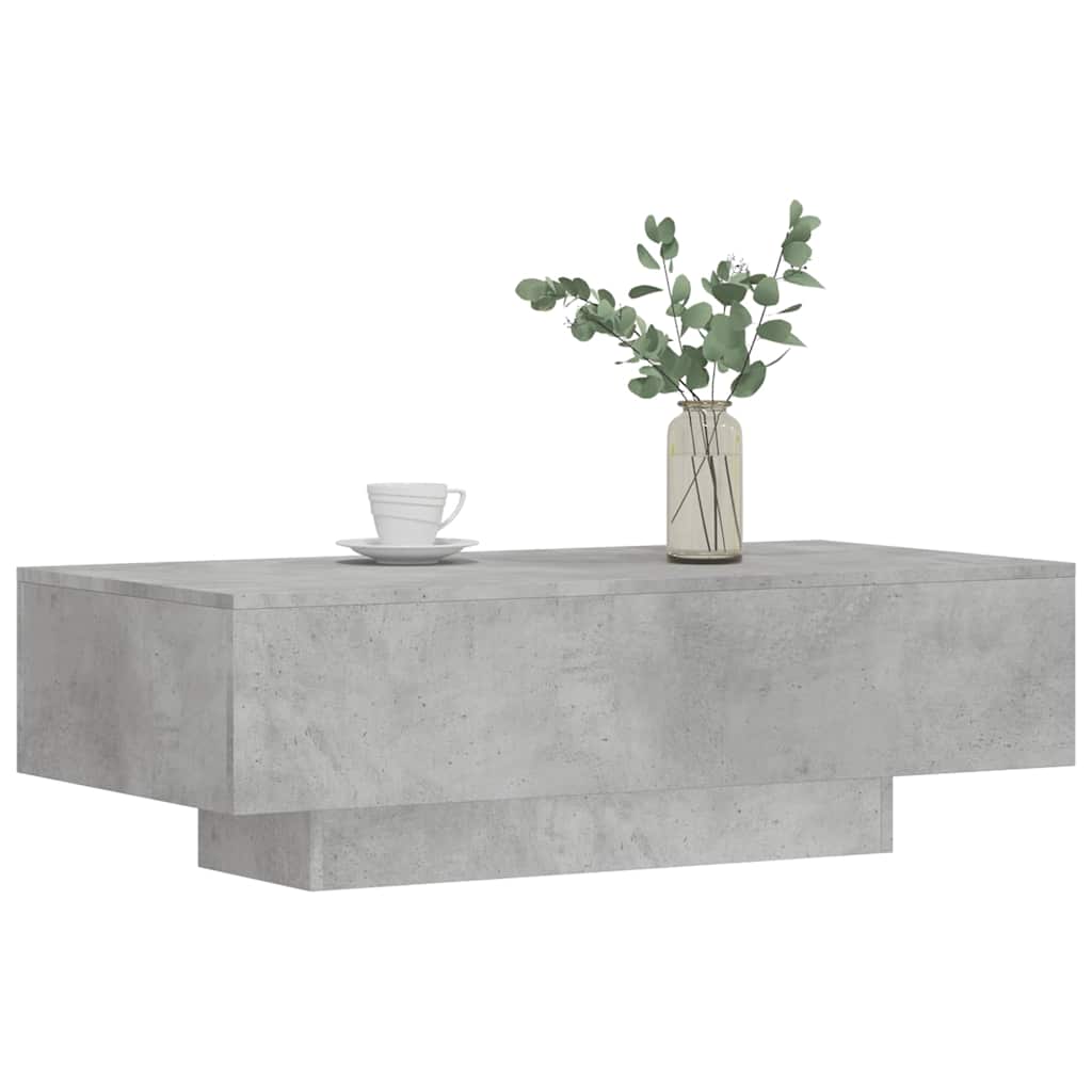 sofabord 100x49,5x31 cm konstrueret træ betongrå