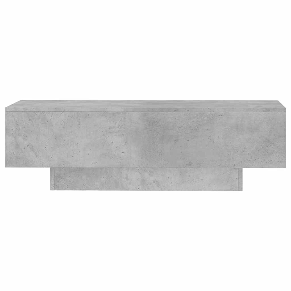 sofabord 100x49,5x31 cm konstrueret træ betongrå