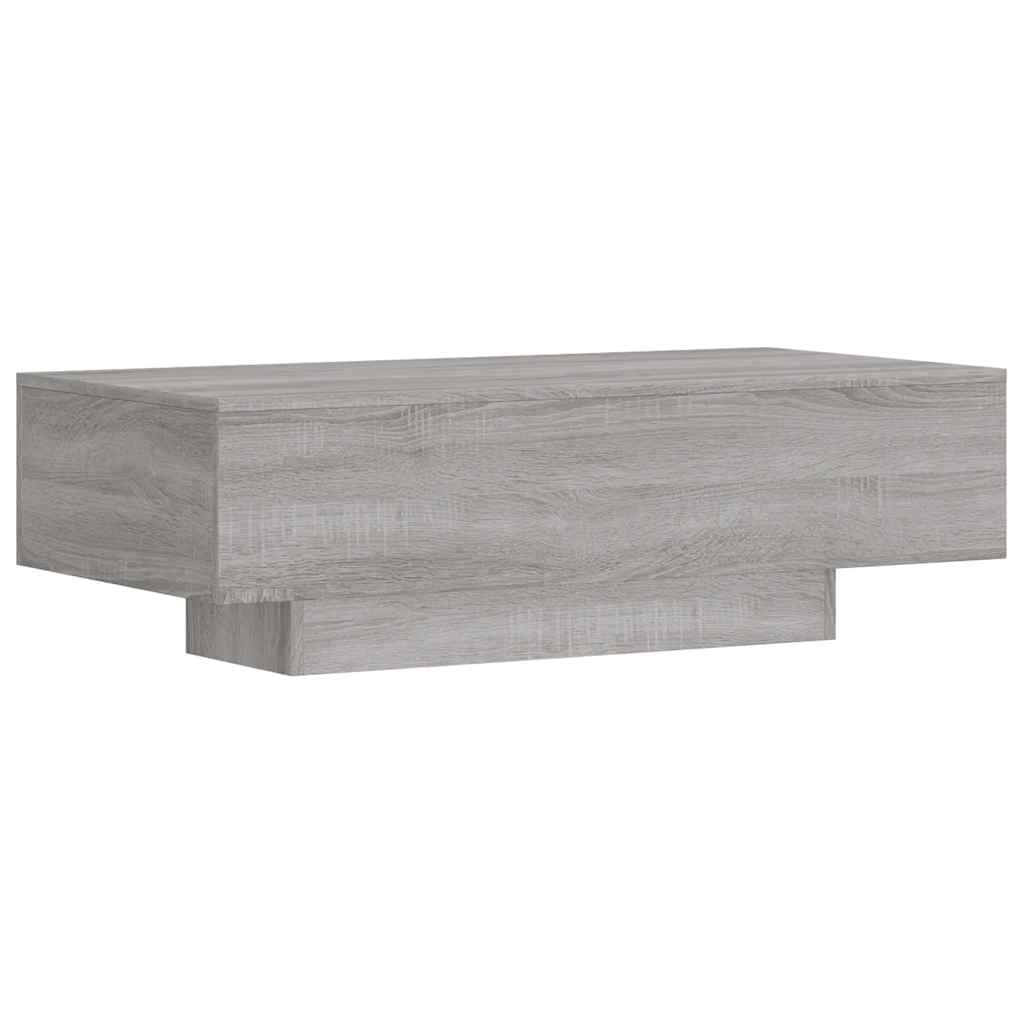 sofabord 100x49,5x31 cm konstrueret træ grå sonoma-eg