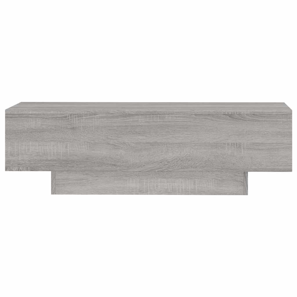sofabord 100x49,5x31 cm konstrueret træ grå sonoma-eg