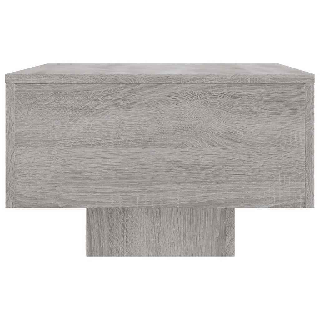 sofabord 100x49,5x31 cm konstrueret træ grå sonoma-eg