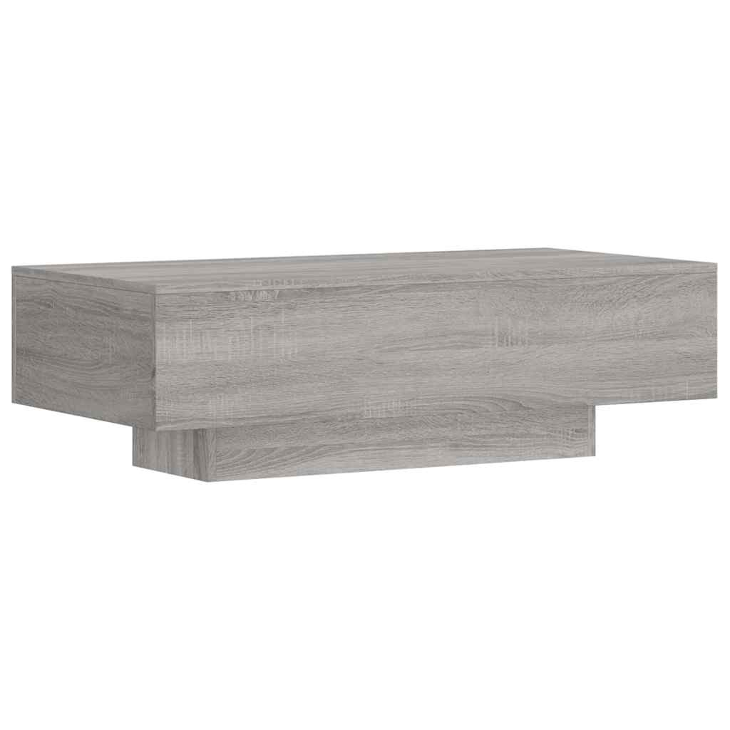 sofabord 100x49,5x31 cm konstrueret træ grå sonoma-eg