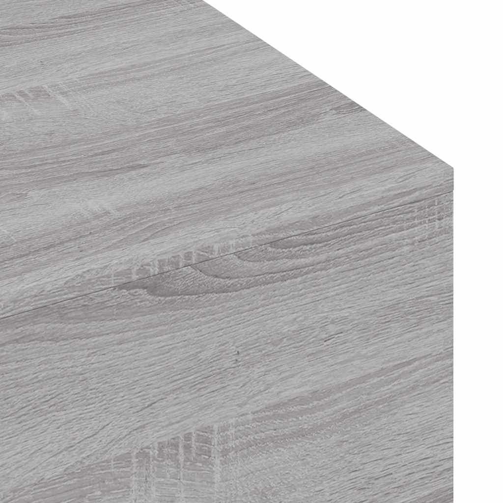 sofabord 100x49,5x31 cm konstrueret træ grå sonoma-eg