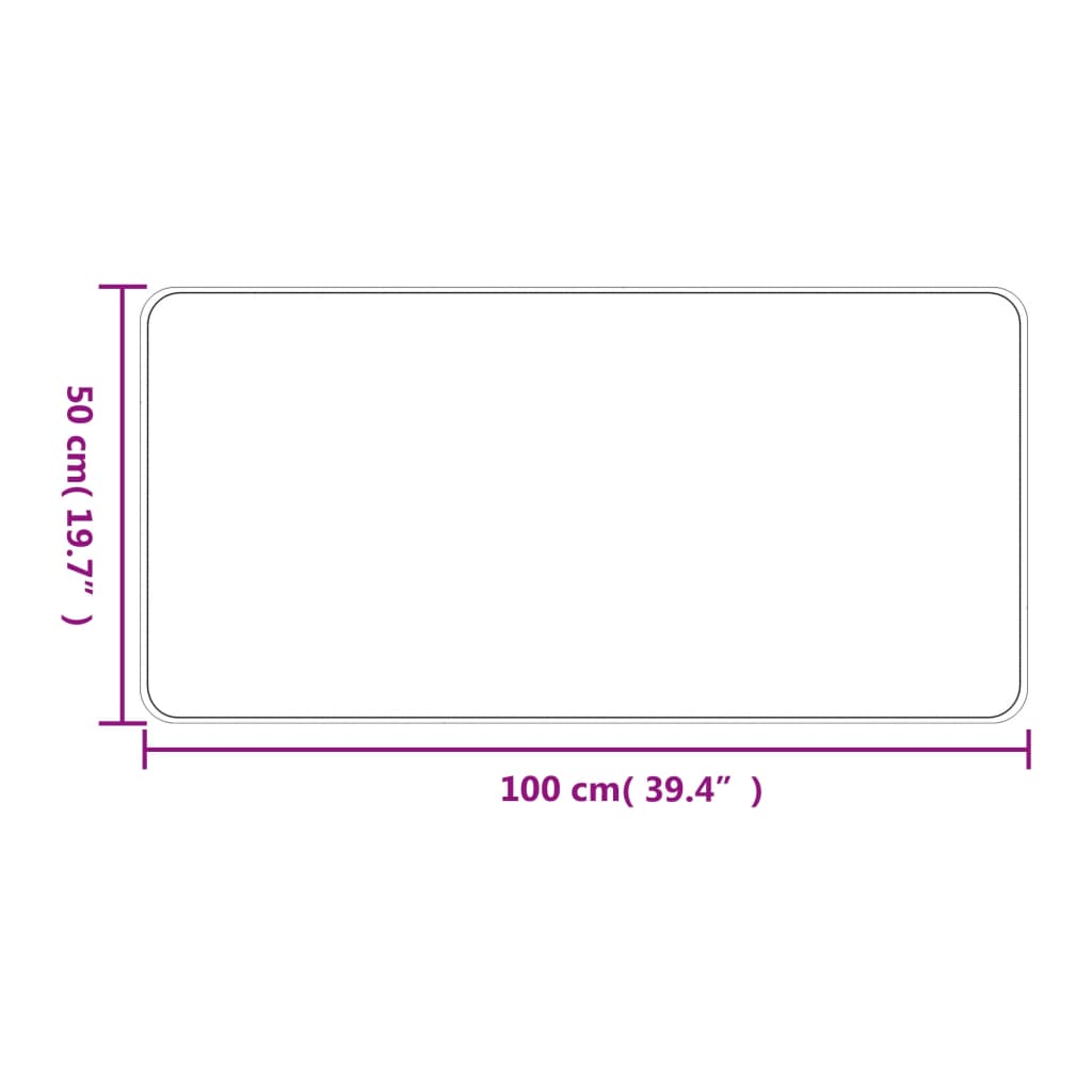 tæppeløber 50x100 cm sisallook platina