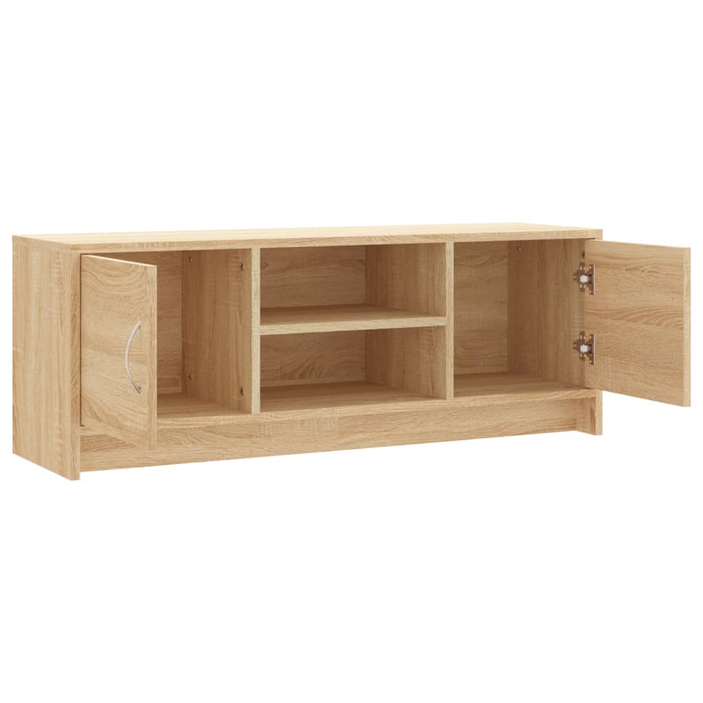 tv-bord 102x30x37,5 cm konstrueret træ sonoma-eg