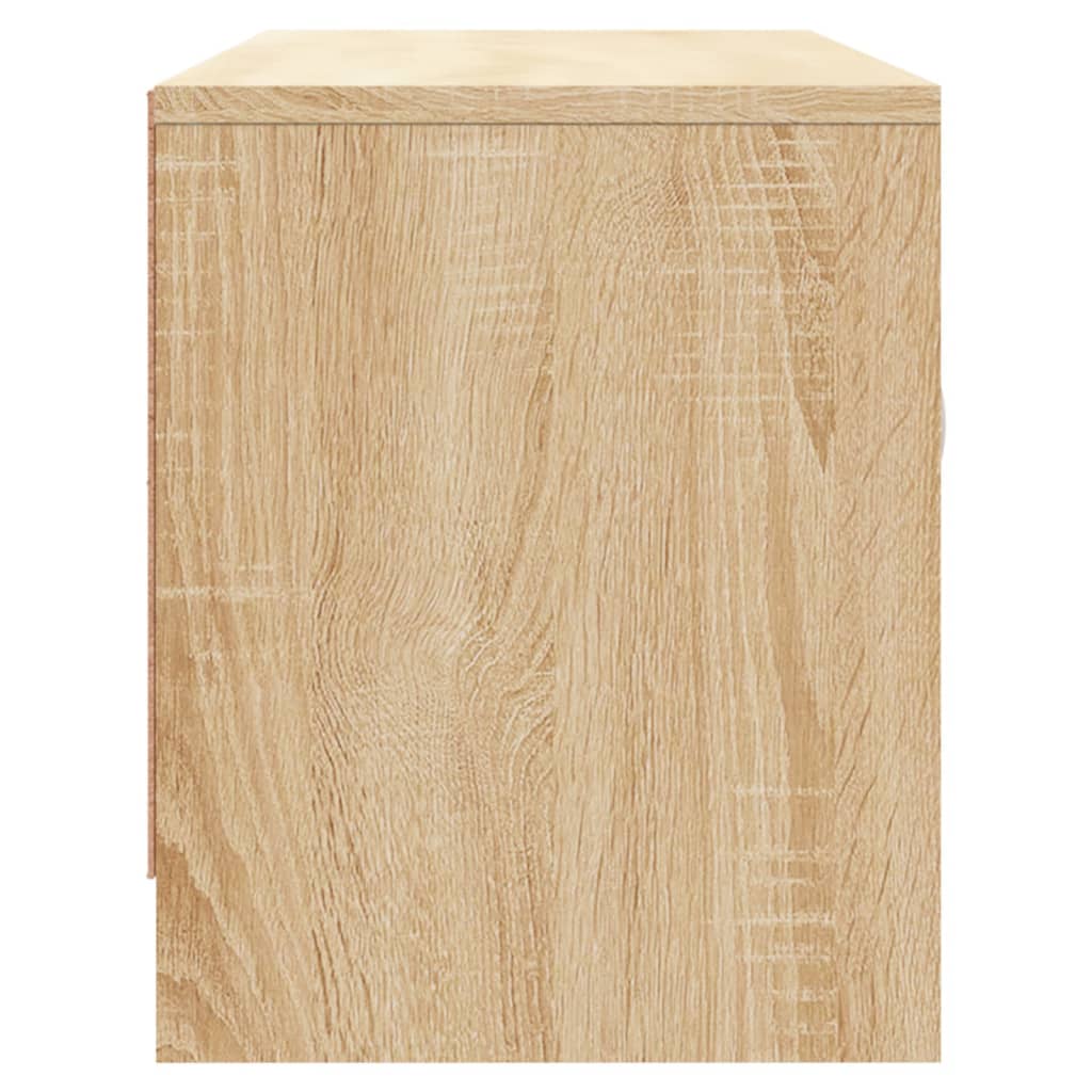 tv-bord 102x30x37,5 cm konstrueret træ sonoma-eg