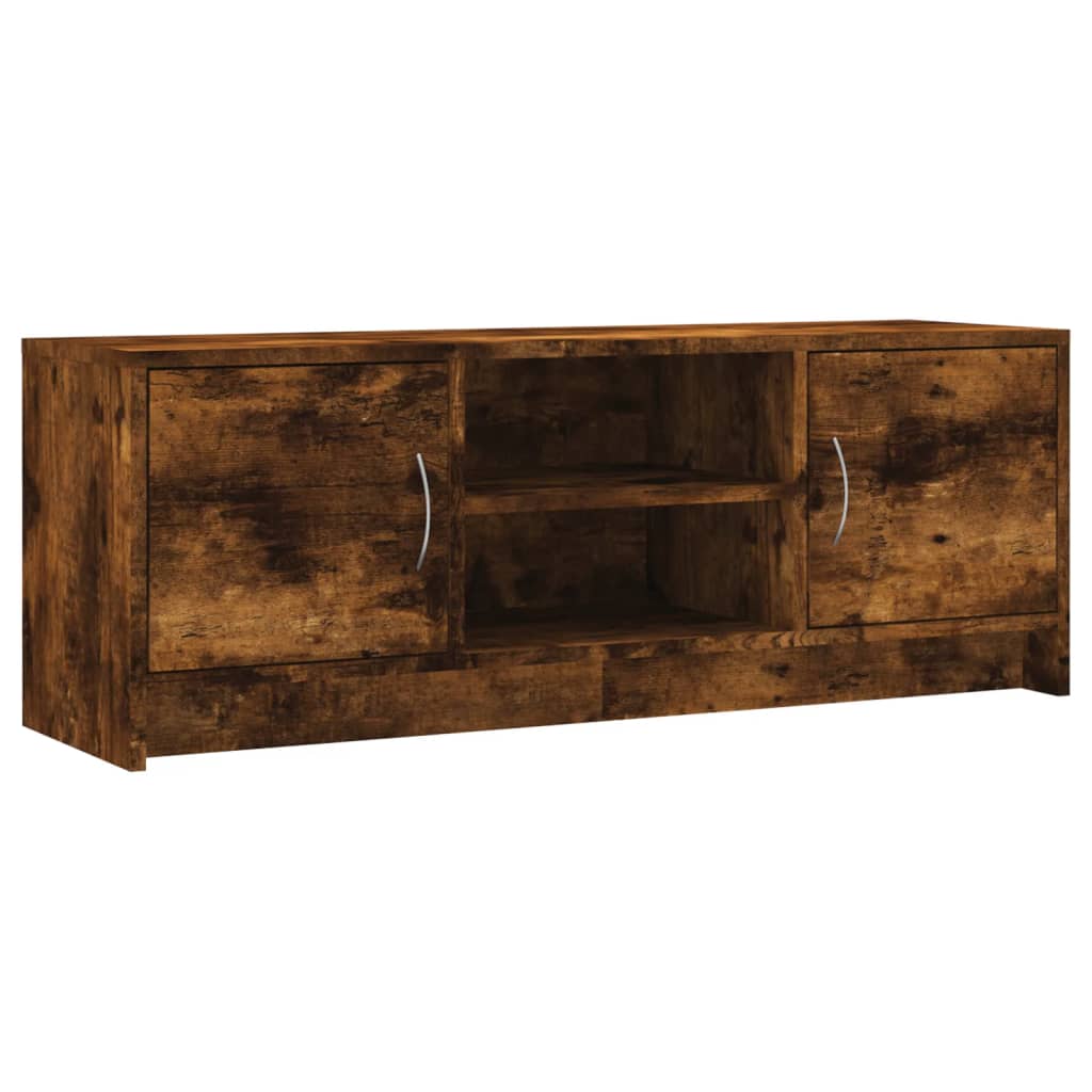 tv-bord 102x30x37,5 cm konstrueret træ røget egetræsfarve