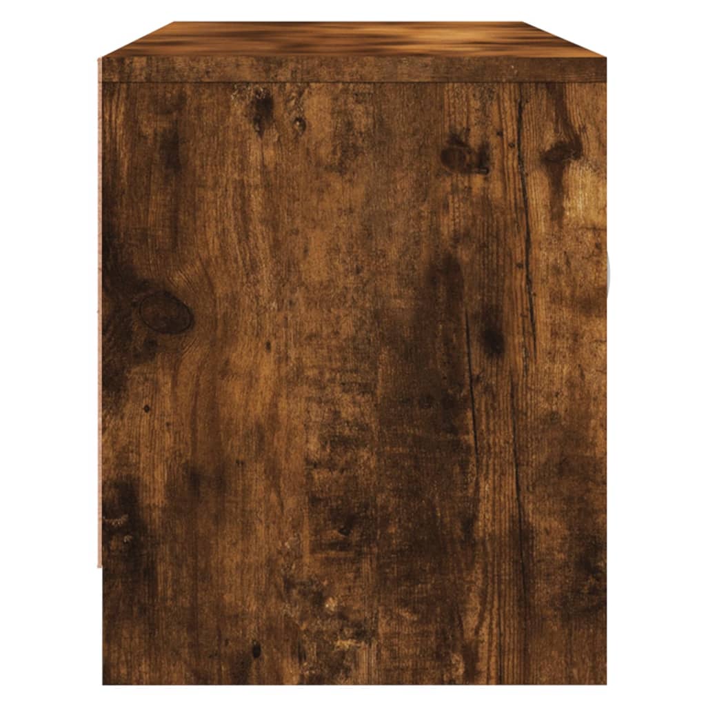 tv-bord 102x30x37,5 cm konstrueret træ røget egetræsfarve