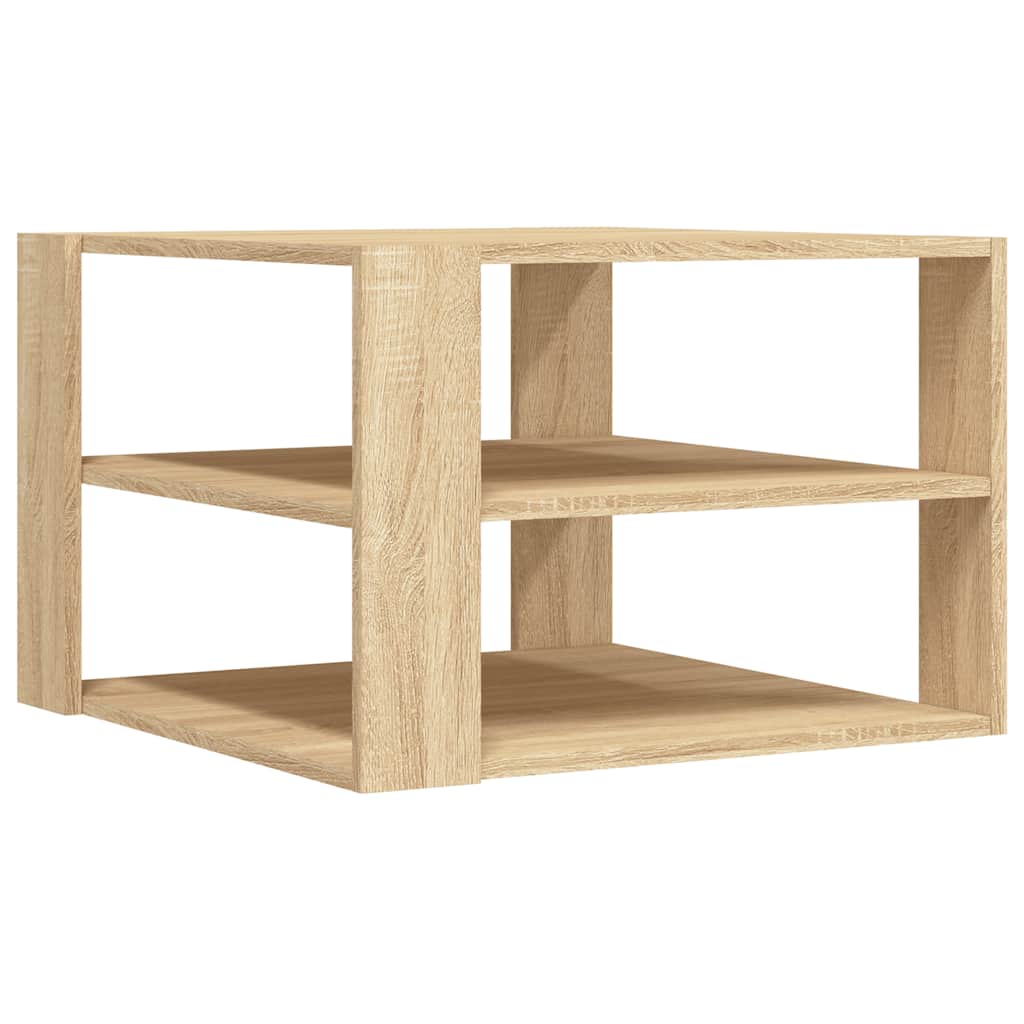 sofabord 58x58x40 cm konstrueret træ sonoma-eg