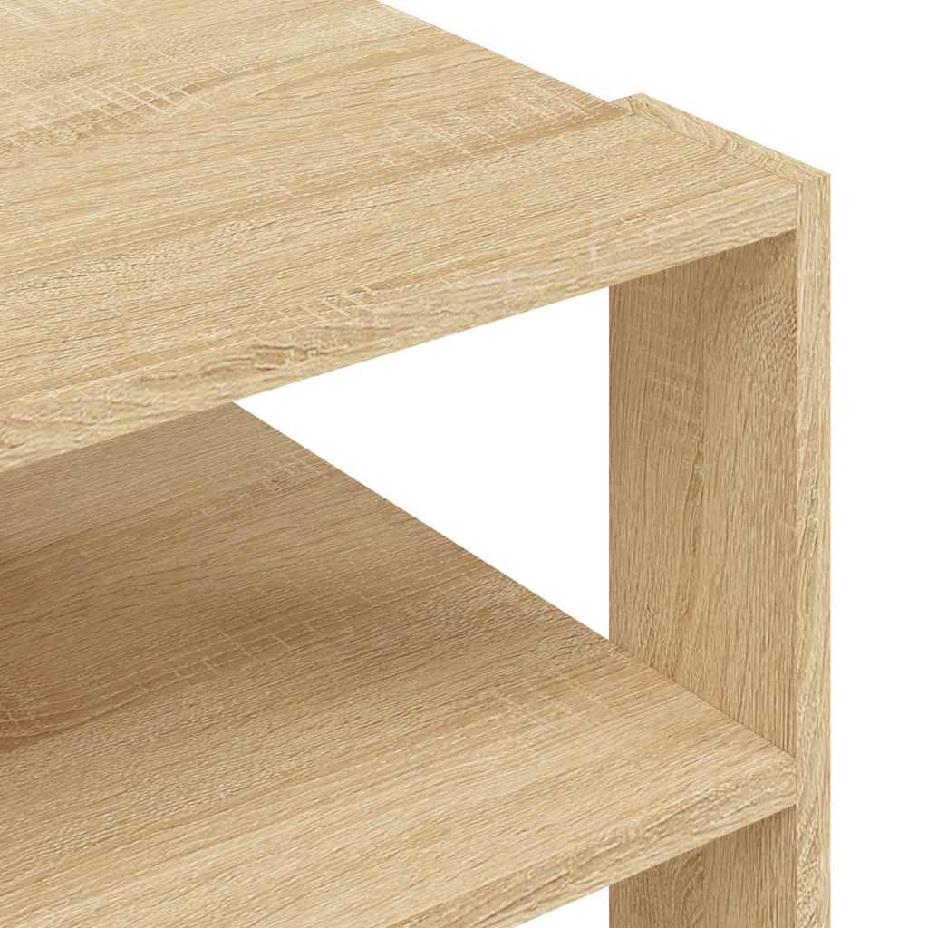 sofabord 58x58x40 cm konstrueret træ sonoma-eg