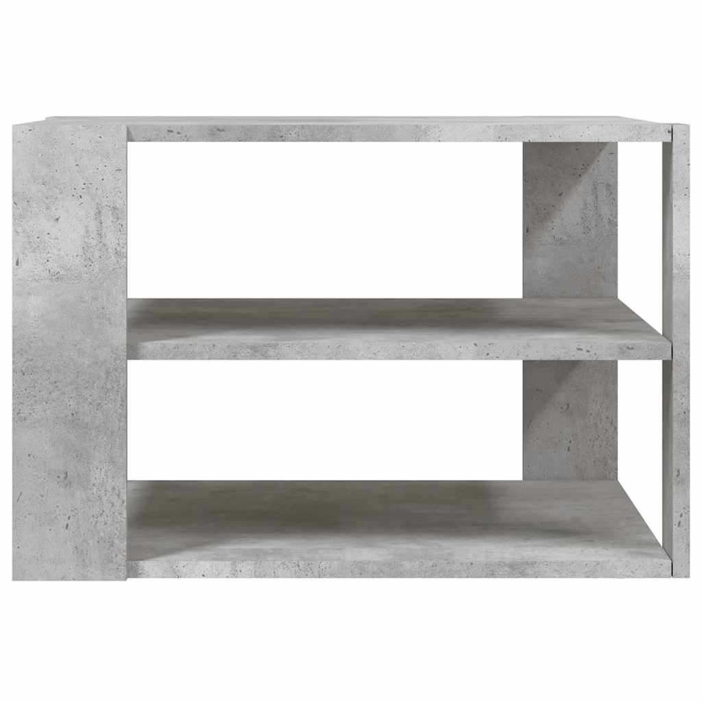 sofabord 58x58x40 cm konstrueret træ betongrå