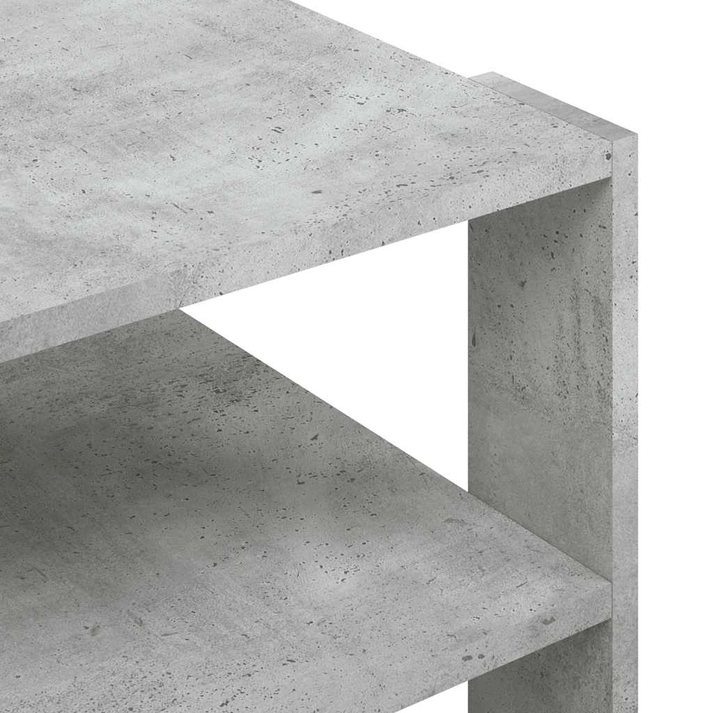 sofabord 58x58x40 cm konstrueret træ betongrå