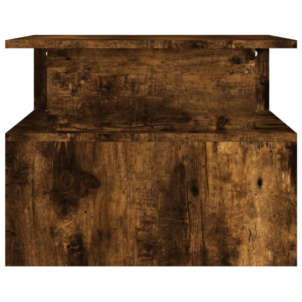 sofabord 90x55x42,5 cm konstrueret træ røget egetræsfarve