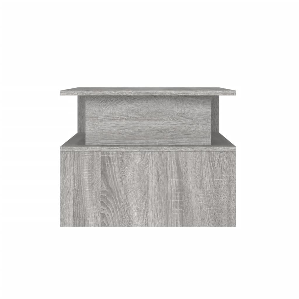 sofabord 90x55x42,5 cm konstrueret træ grå sonoma-eg